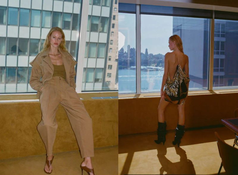 Tess Summer Carter featured in  the Ronny Kobo lookbook for Spring/Summer 2025