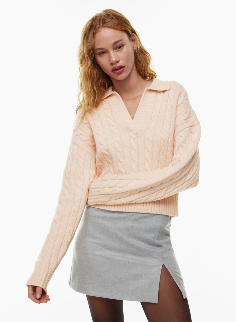 Tess Summer Carter featured in  the Aritzia catalogue for Spring/Summer 2024