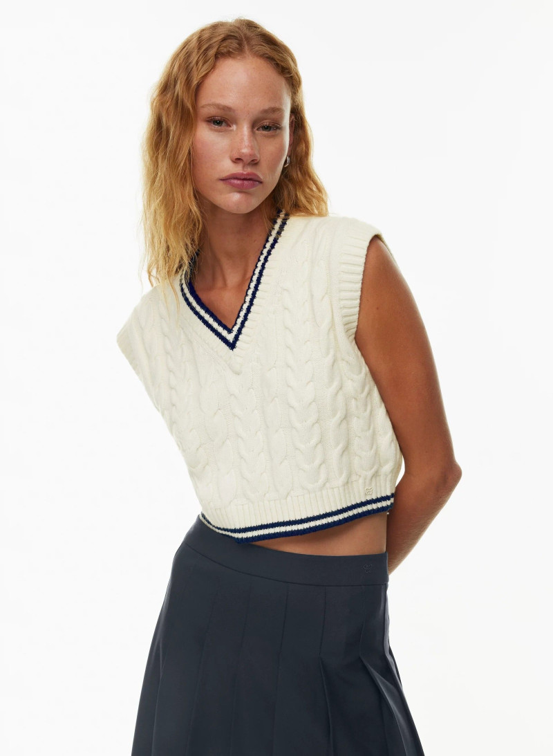 Tess Summer Carter featured in  the Aritzia catalogue for Spring/Summer 2024