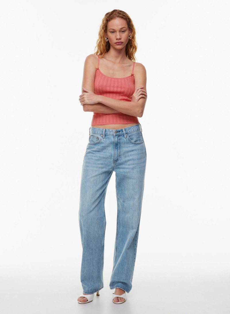 Tess Summer Carter featured in  the Aritzia catalogue for Spring/Summer 2024