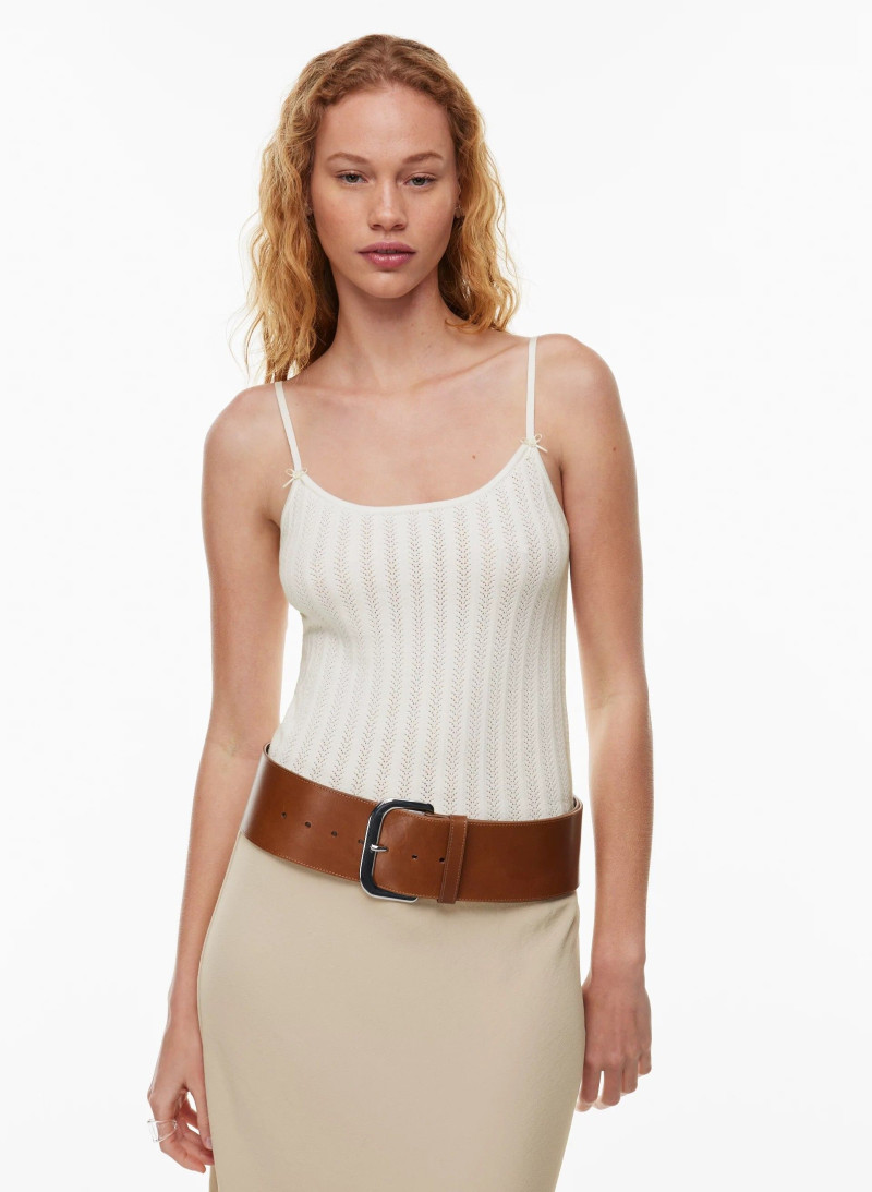 Tess Summer Carter featured in  the Aritzia catalogue for Spring/Summer 2024