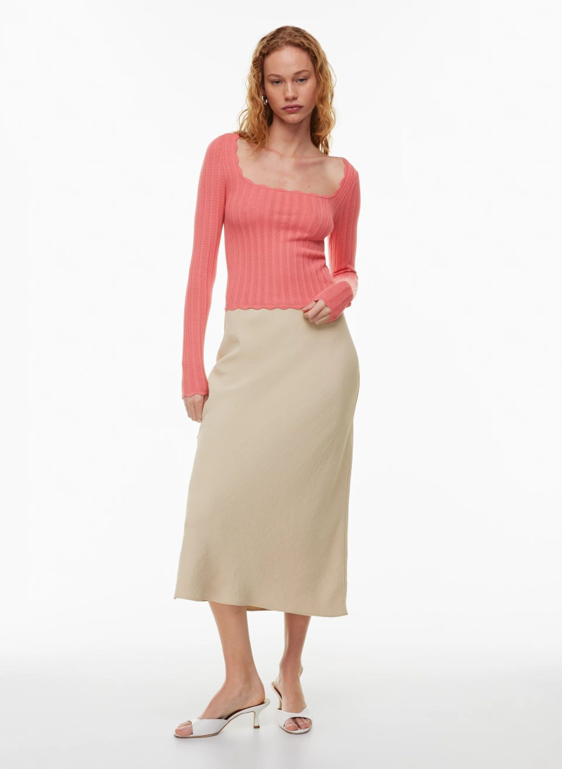 Tess Summer Carter featured in  the Aritzia catalogue for Spring/Summer 2024