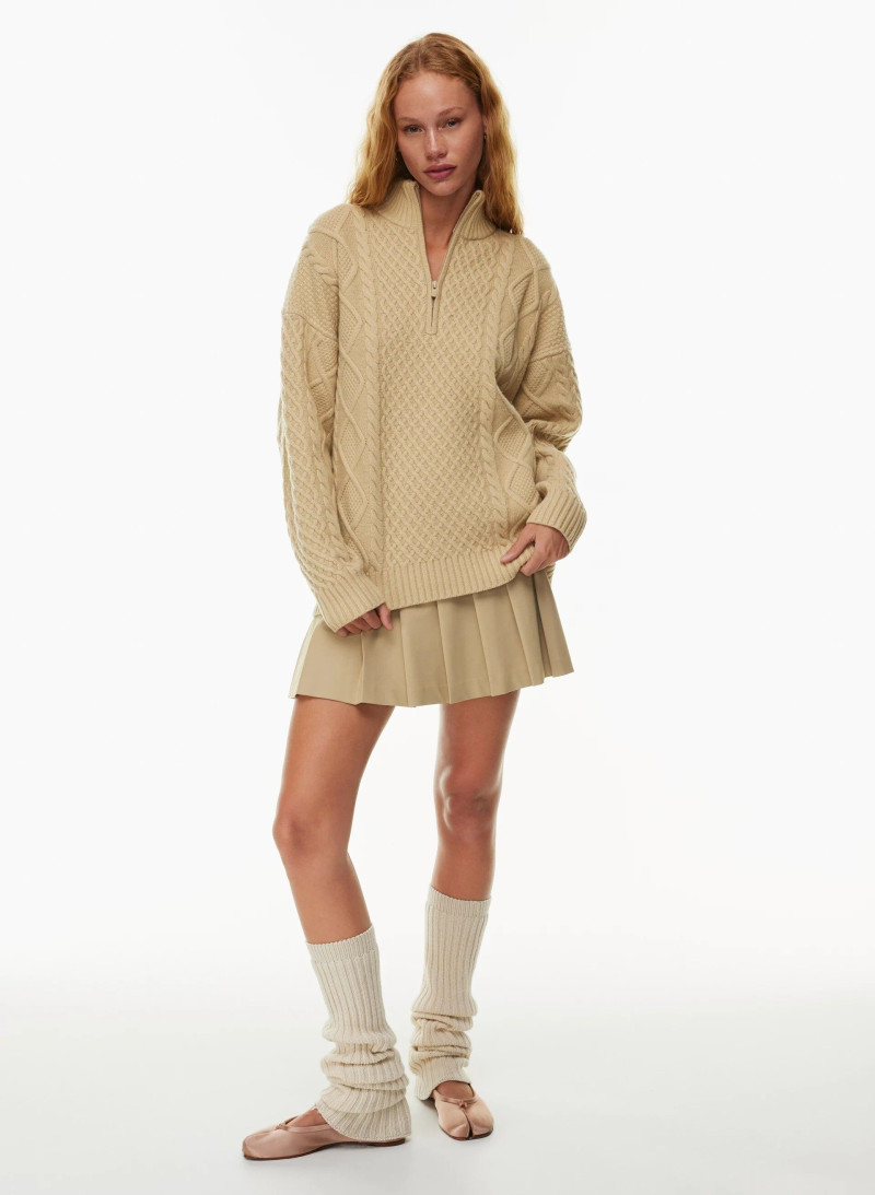 Tess Summer Carter featured in  the Aritzia catalogue for Spring/Summer 2024