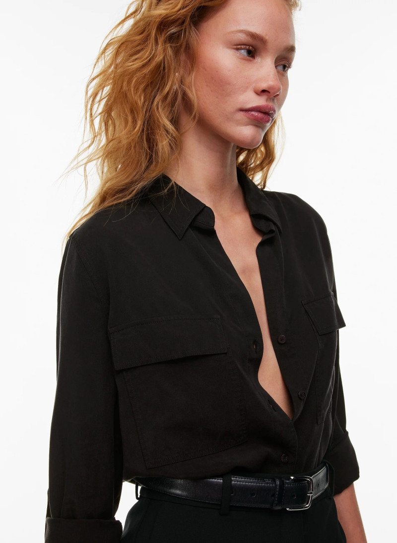 Tess Summer Carter featured in  the Aritzia catalogue for Spring/Summer 2024