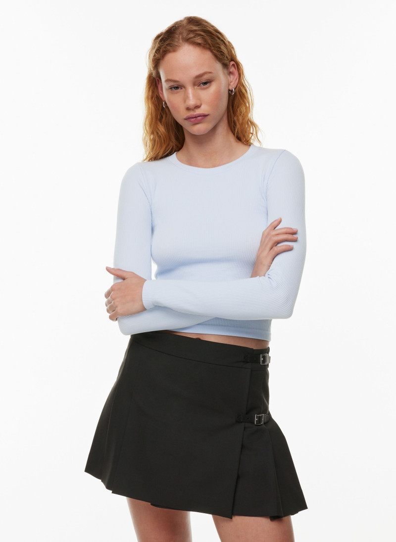 Tess Summer Carter featured in  the Aritzia catalogue for Spring/Summer 2024