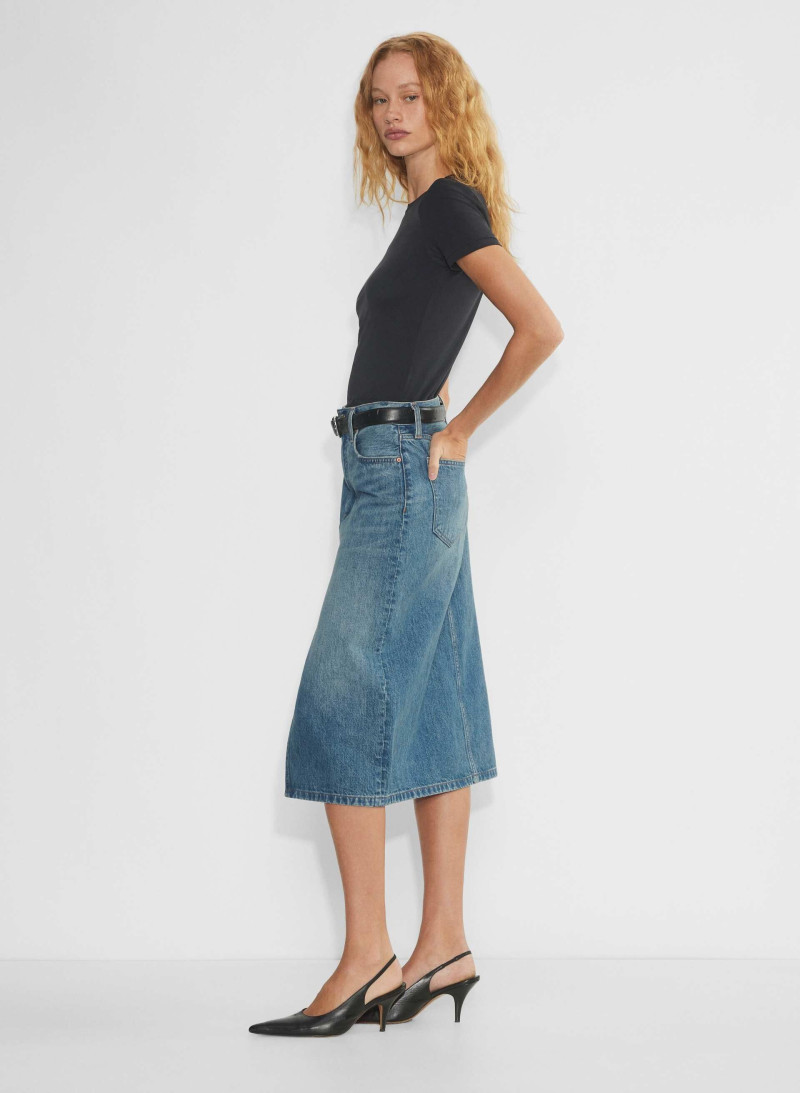 Tess Summer Carter featured in  the Aritzia catalogue for Winter 2024