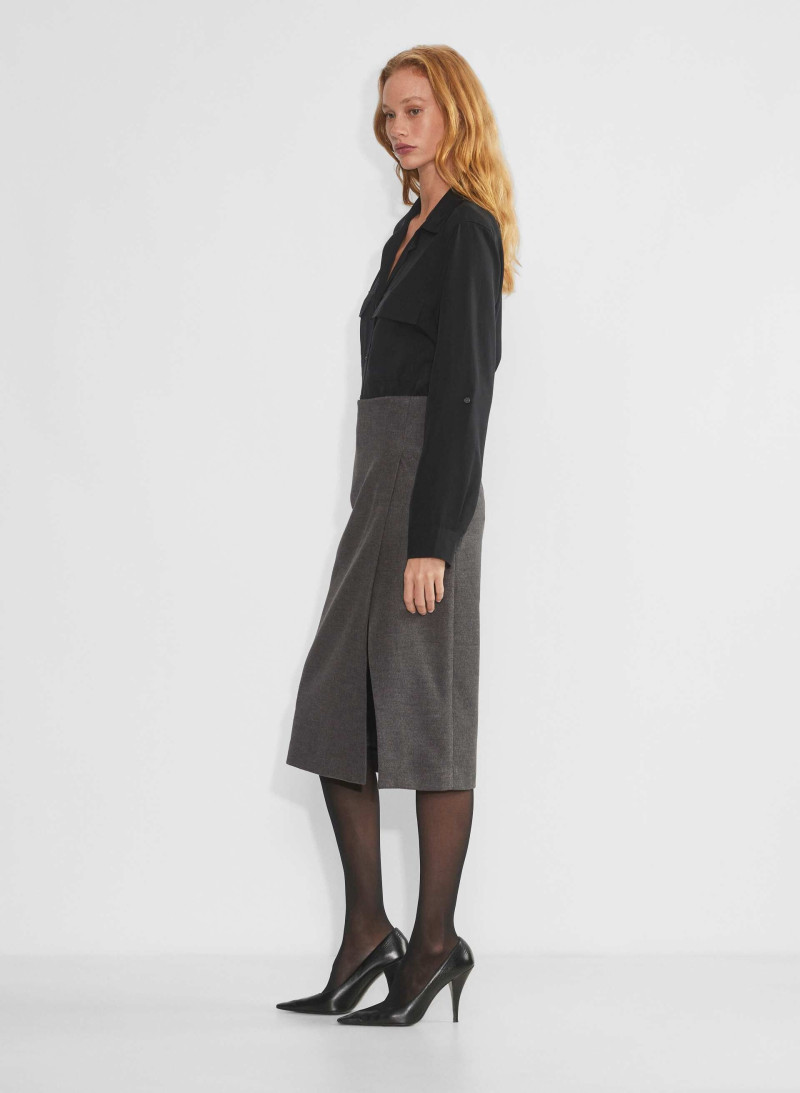 Tess Summer Carter featured in  the Aritzia catalogue for Winter 2024