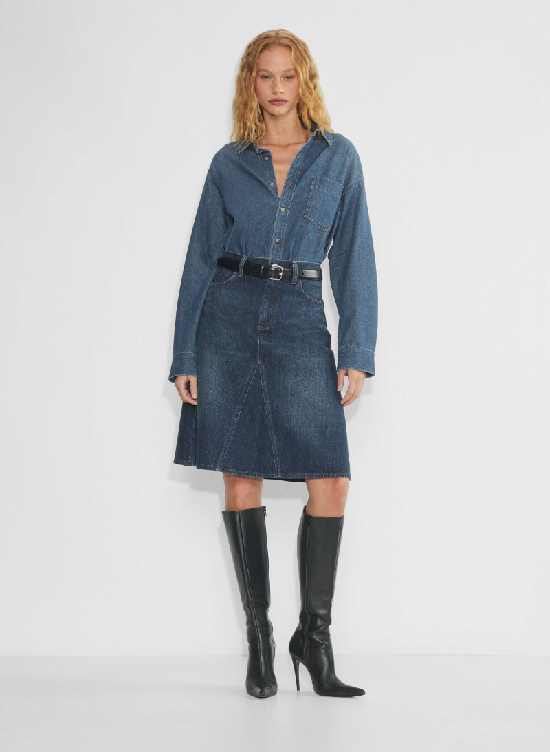 Tess Summer Carter featured in  the Aritzia catalogue for Winter 2024