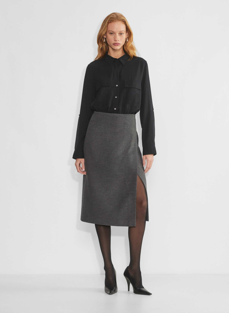 Tess Summer Carter featured in  the Aritzia catalogue for Winter 2024