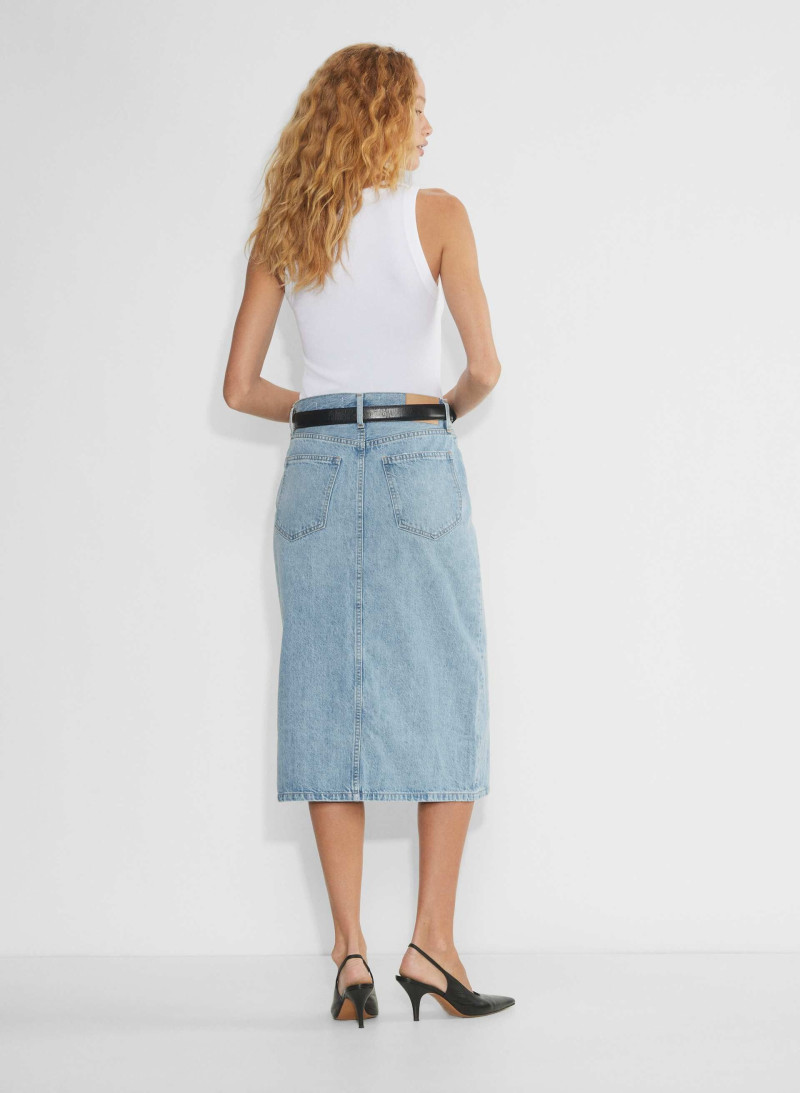 Tess Summer Carter featured in  the Aritzia catalogue for Winter 2024