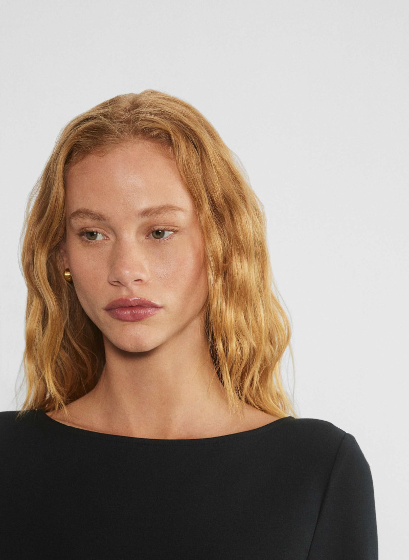 Tess Summer Carter featured in  the Aritzia catalogue for Winter 2024