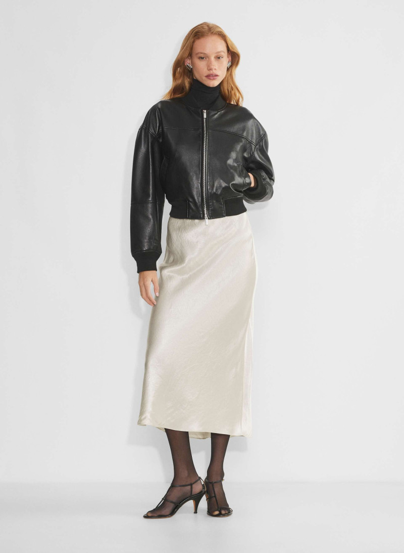 Tess Summer Carter featured in  the Aritzia catalogue for Winter 2024