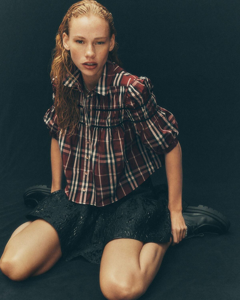 Tess Summer Carter featured in  the Anthropologie lookbook for Winter 2024