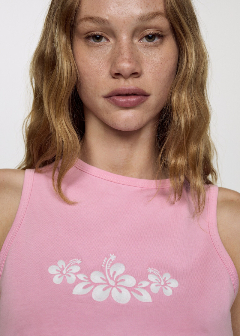 Tess Summer Carter featured in  the Mango catalogue for Spring/Summer 2025