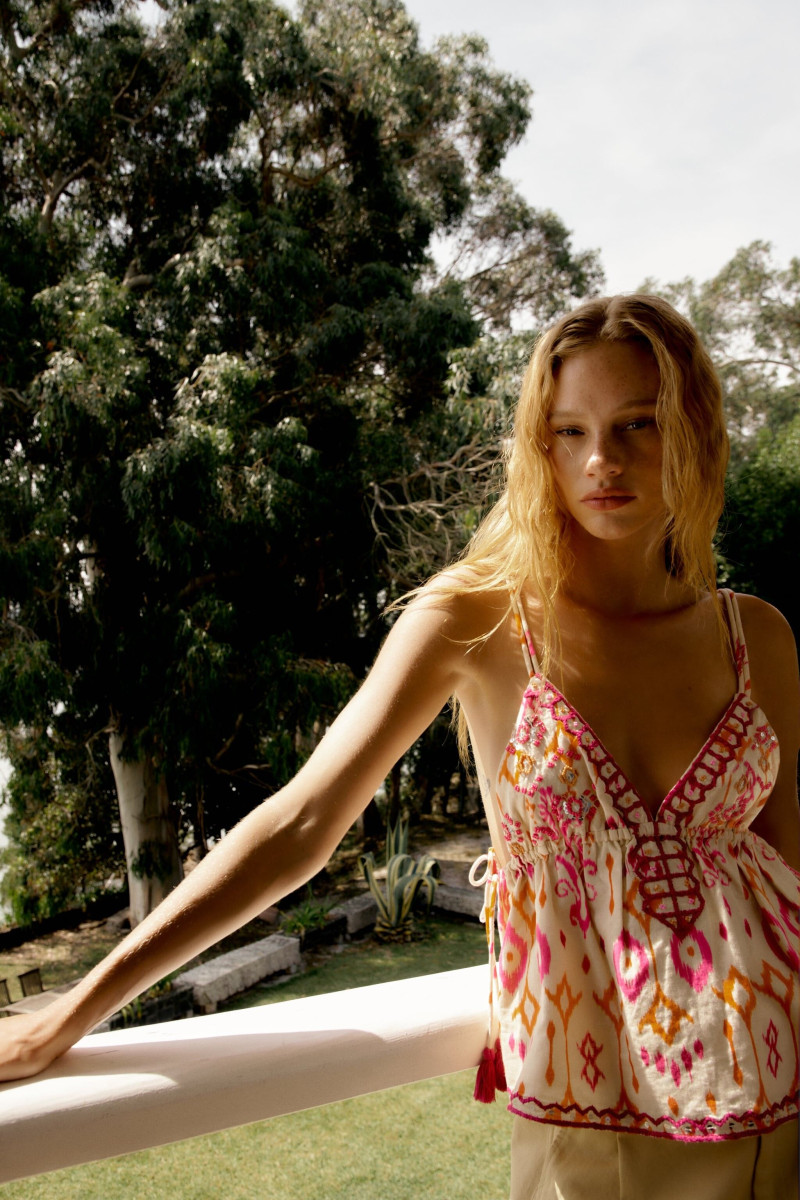 Tess Summer Carter featured in  the Zara catalogue for Summer 2023