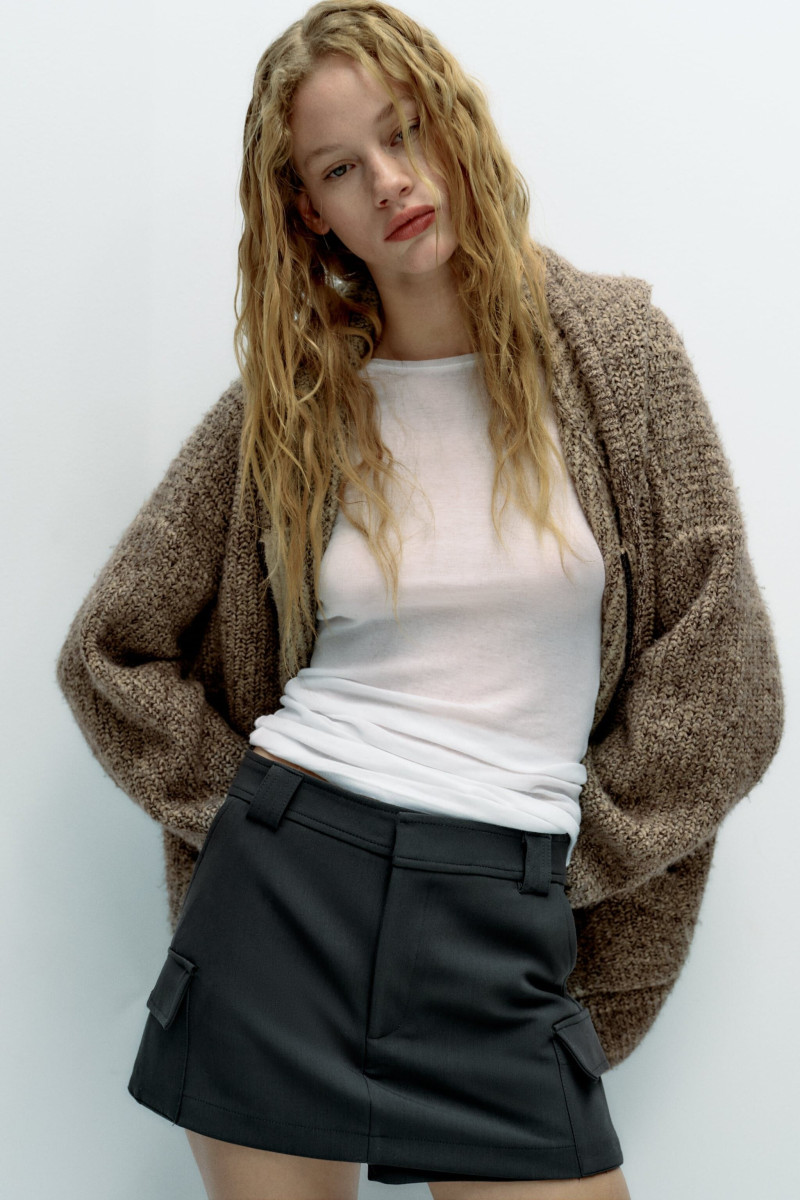 Tess Summer Carter featured in  the Zara catalogue for Autumn/Winter 2023