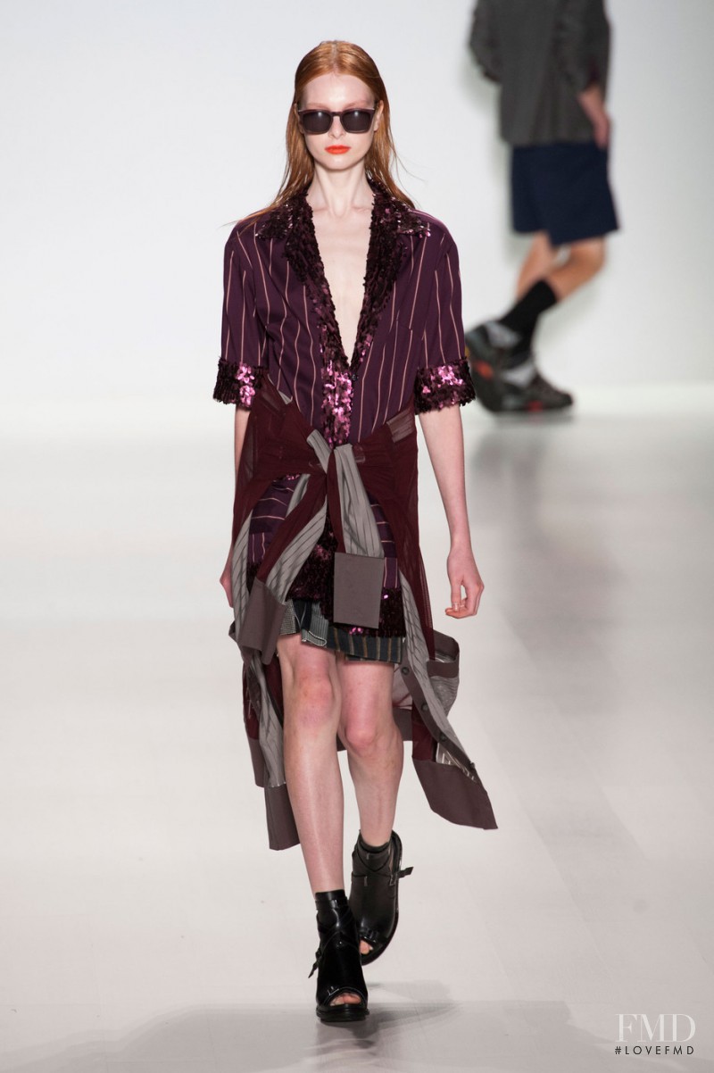 Dasha Gold featured in  the Richard Chai Love fashion show for Spring/Summer 2015
