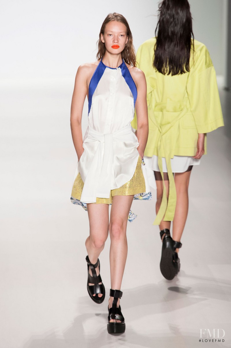 Kid Plotnikova featured in  the Richard Chai Love fashion show for Spring/Summer 2015