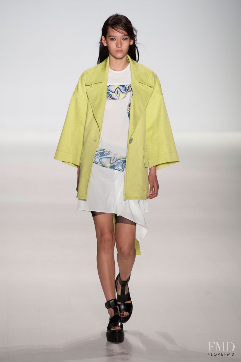 Mona Matsuoka featured in  the Richard Chai Love fashion show for Spring/Summer 2015