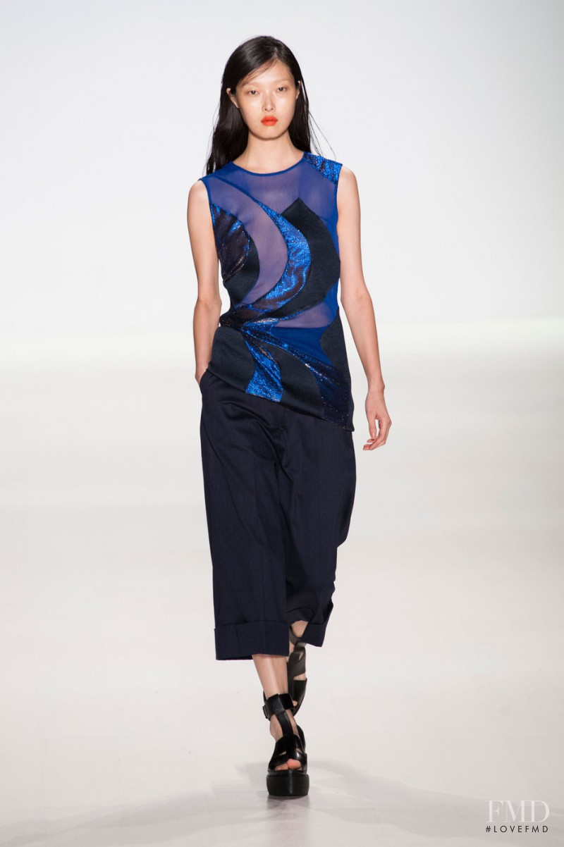 Sung Hee Kim featured in  the Richard Chai Love fashion show for Spring/Summer 2015