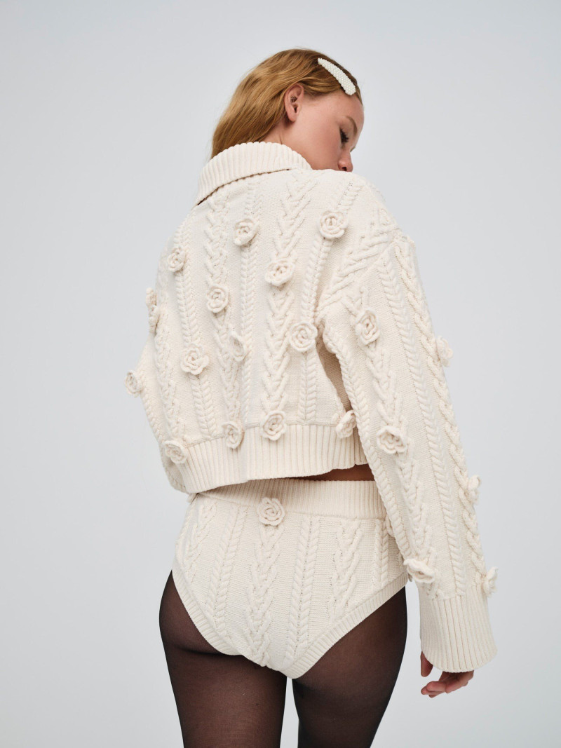 Tess Summer Carter featured in  the For Love & Lemons catalogue for Holiday 2023