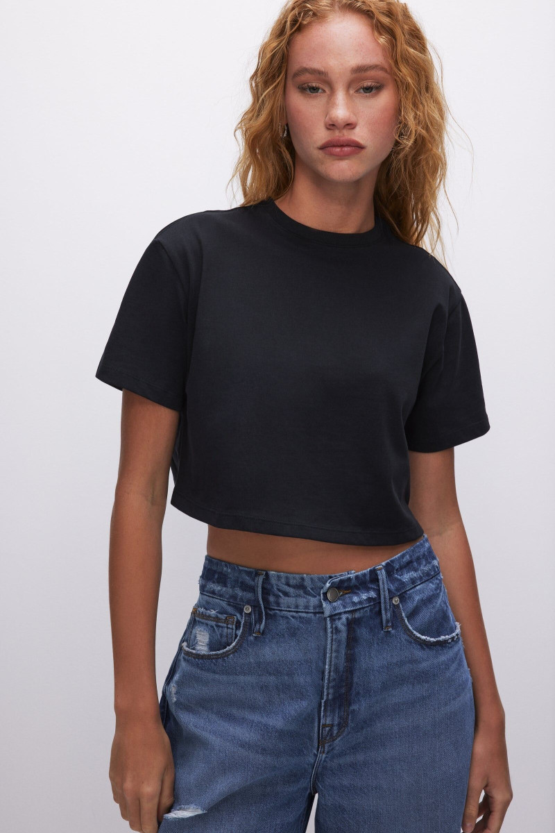 Tess Summer Carter featured in  the Good American catalogue for Spring/Summer 2024