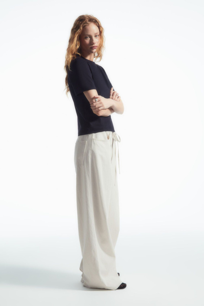 Tess Summer Carter featured in  the Cos Sweden catalogue for Spring/Summer 2024