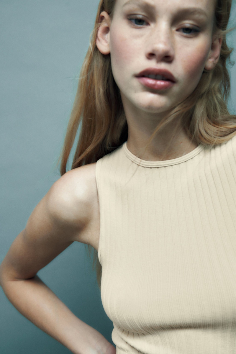 Tess Summer Carter featured in  the Zara catalogue for Spring/Summer 2023
