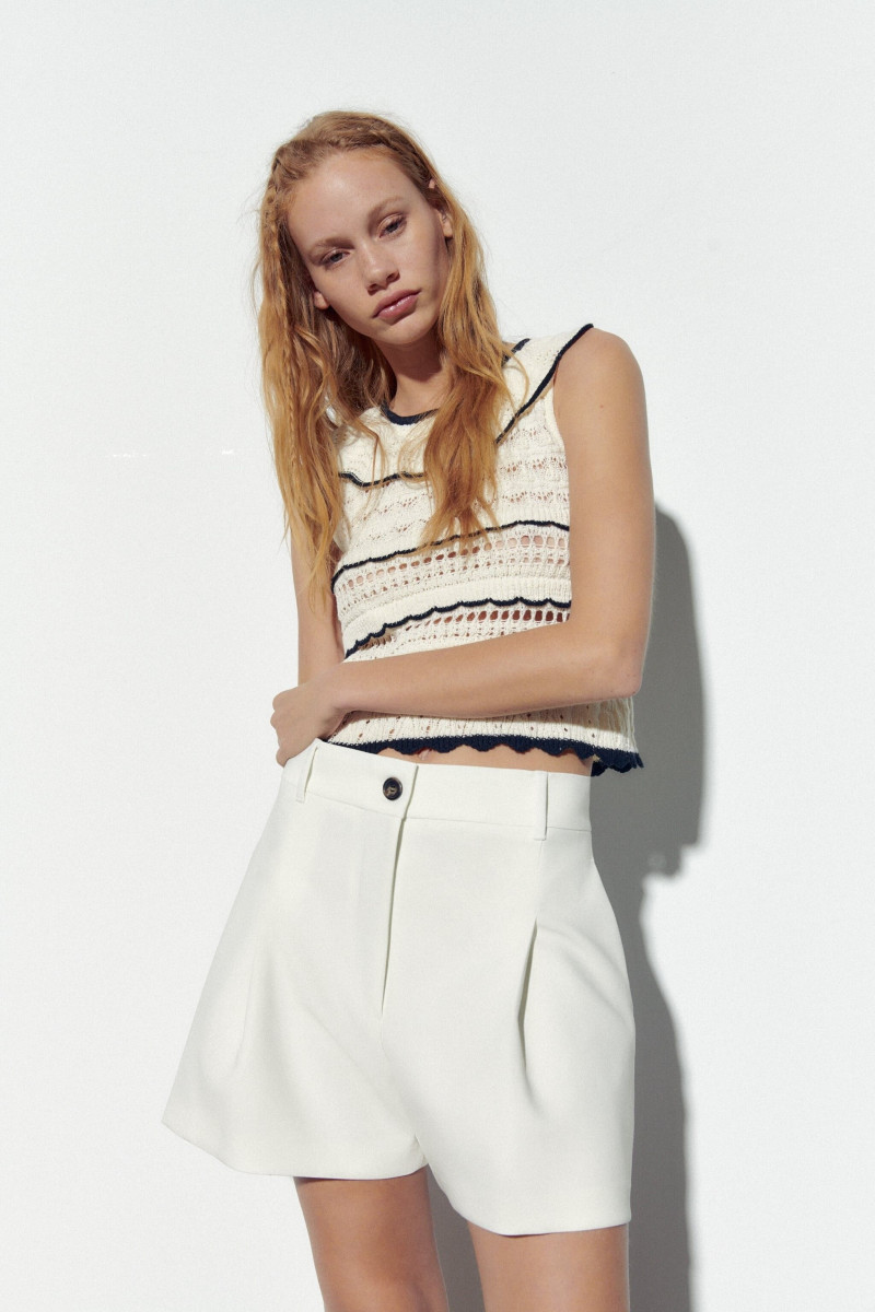 Tess Summer Carter featured in  the Zara catalogue for Spring/Summer 2023
