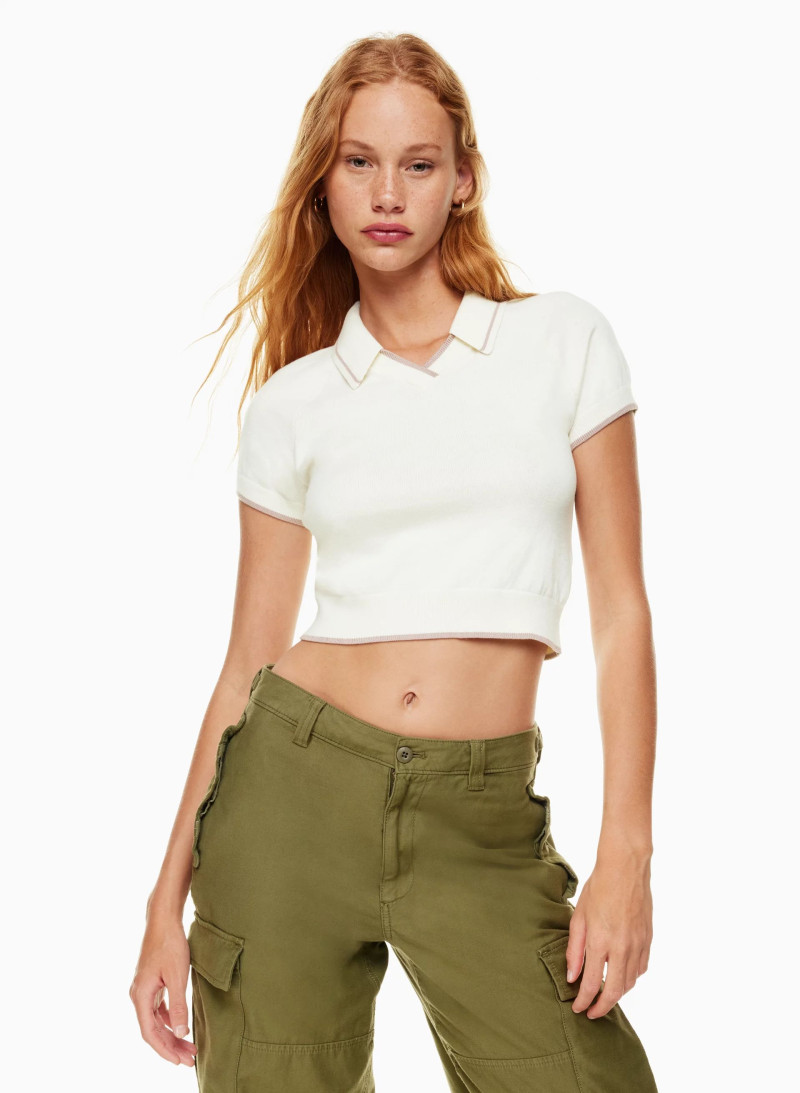 Tess Summer Carter featured in  the Aritzia catalogue for Spring/Summer 2023
