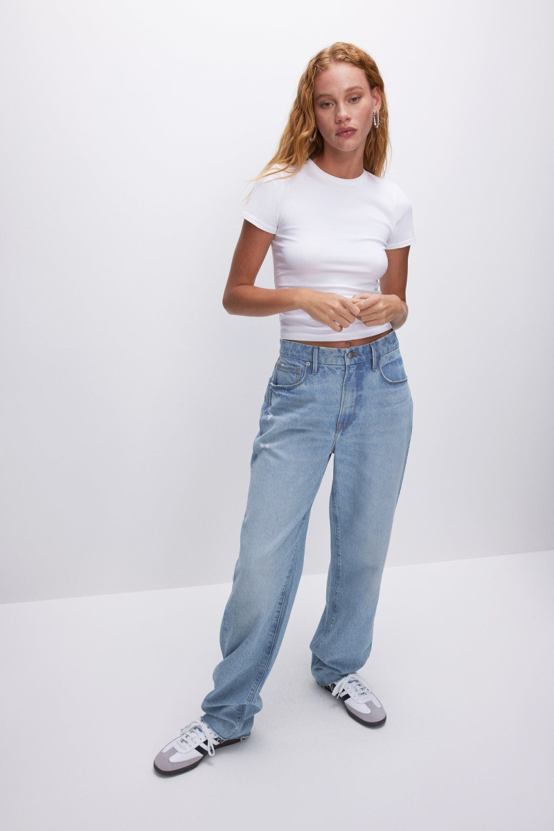 Tess Summer Carter featured in  the Good American catalogue for Spring/Summer 2023