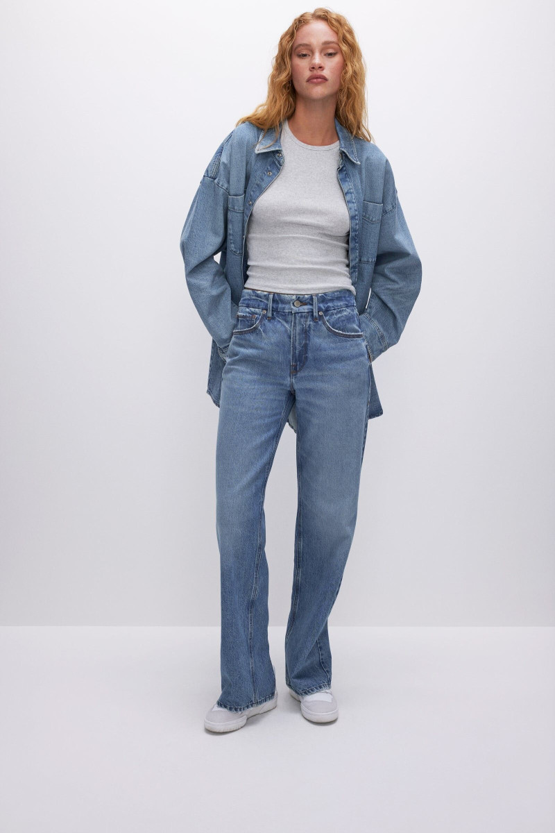 Tess Summer Carter featured in  the Good American catalogue for Spring/Summer 2023