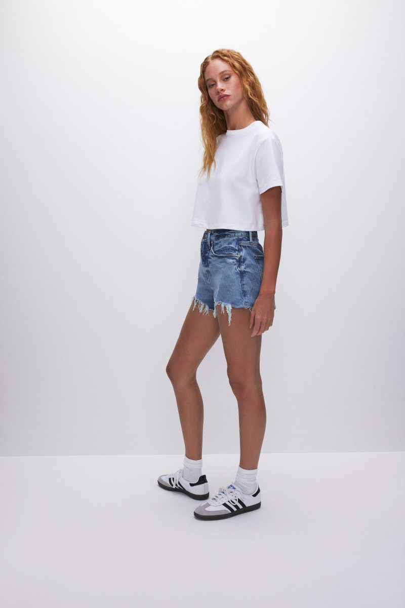 Tess Summer Carter featured in  the Good American catalogue for Spring/Summer 2023