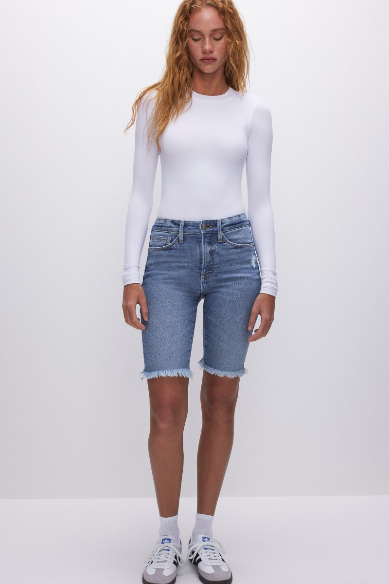 Tess Summer Carter featured in  the Good American catalogue for Spring/Summer 2023