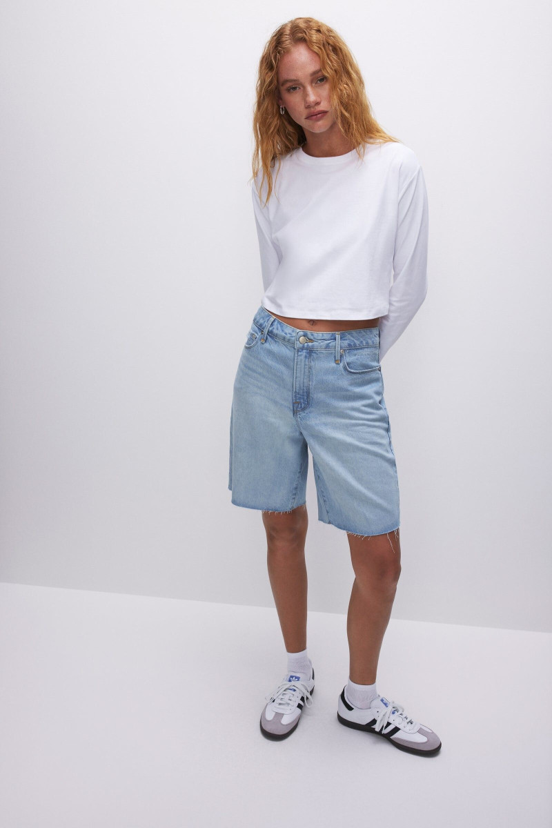 Tess Summer Carter featured in  the Good American catalogue for Spring/Summer 2023