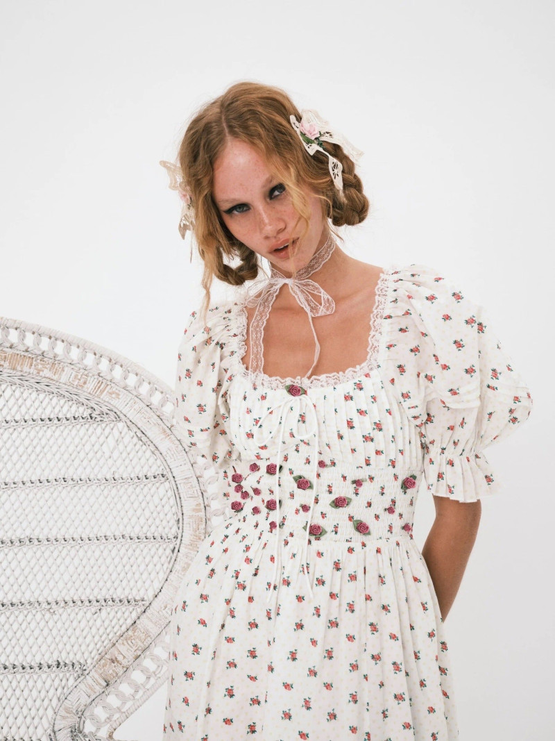 Tess Summer Carter featured in  the For Love & Lemons catalogue for Summer 2023