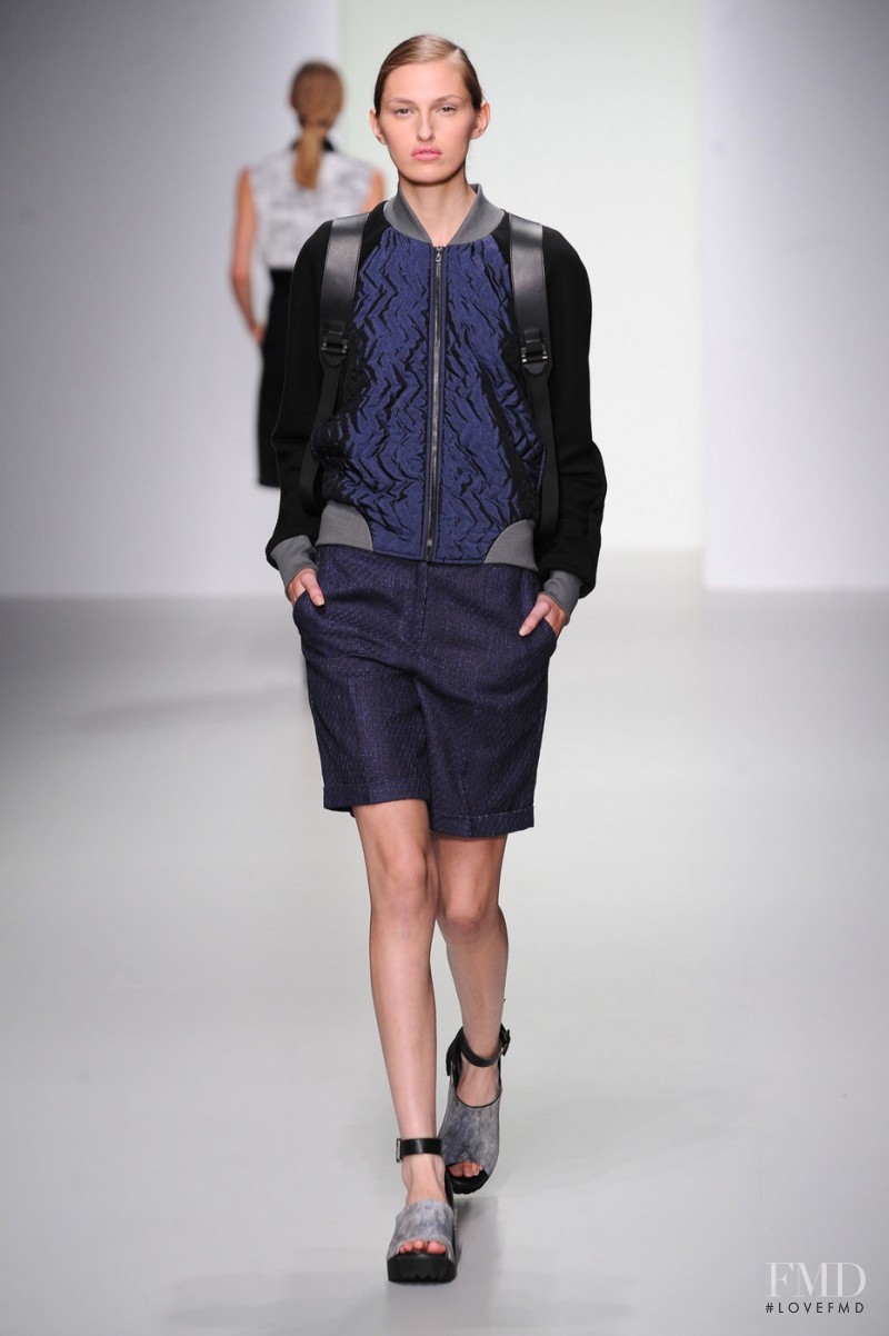 Zoe Huxford featured in  the Christopher Raeburn fashion show for Spring/Summer 2014