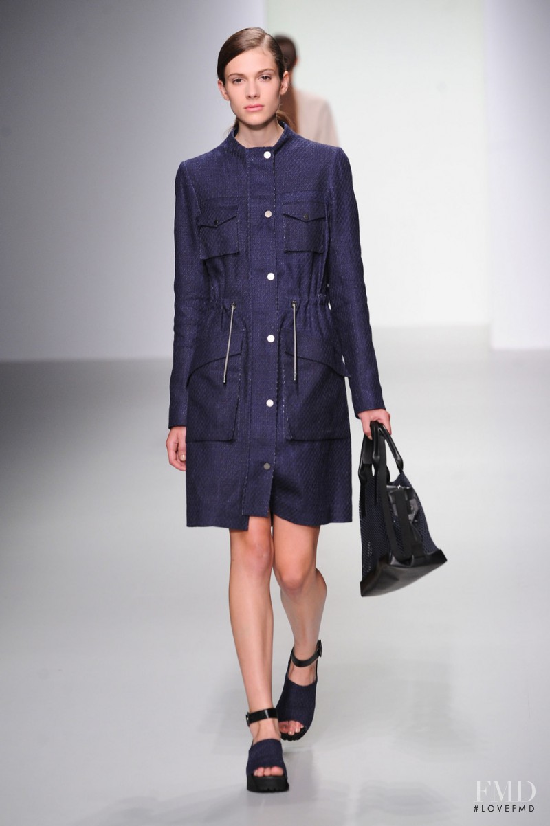 Harriet Taylor featured in  the Christopher Raeburn fashion show for Spring/Summer 2014