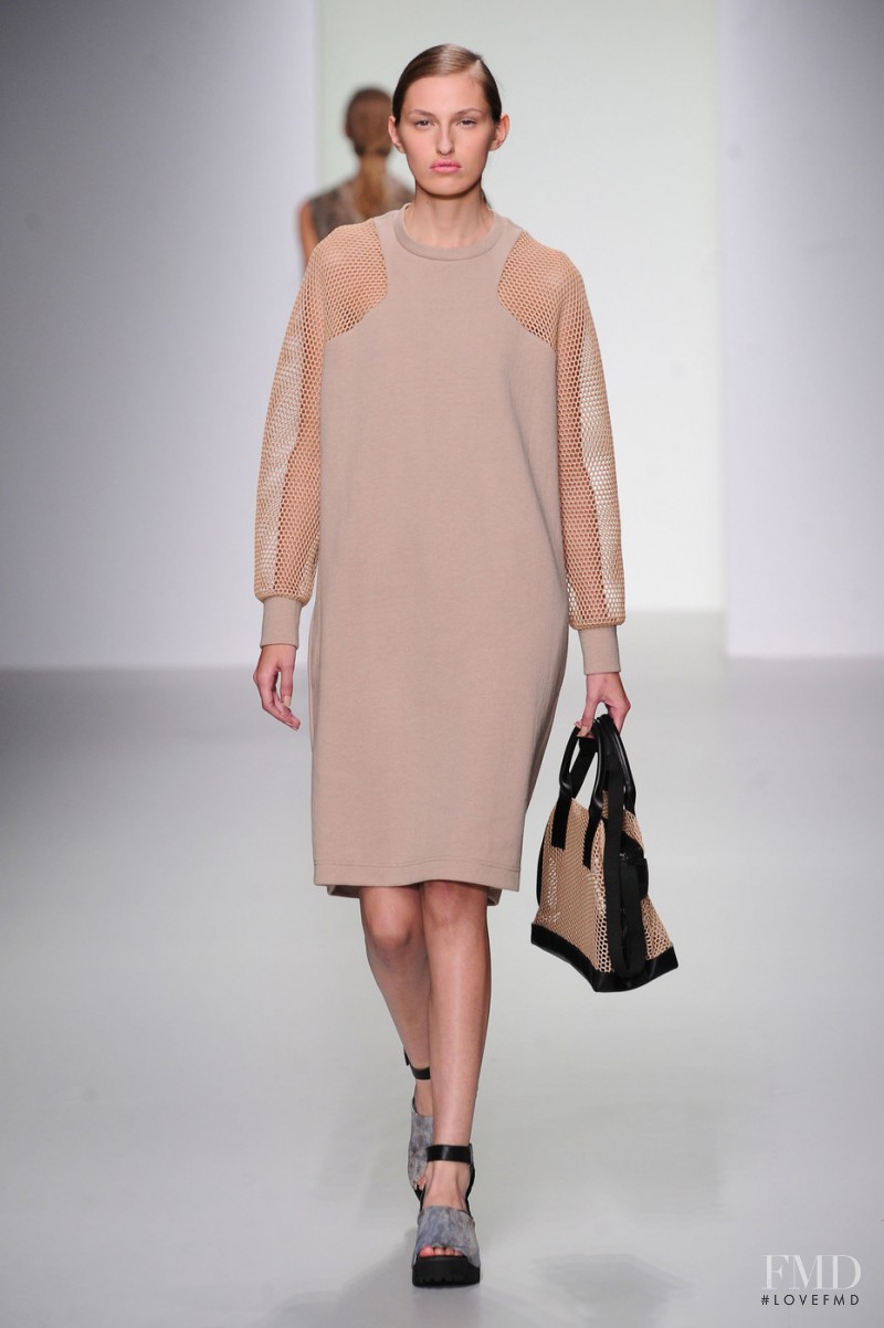 Zoe Huxford featured in  the Christopher Raeburn fashion show for Spring/Summer 2014