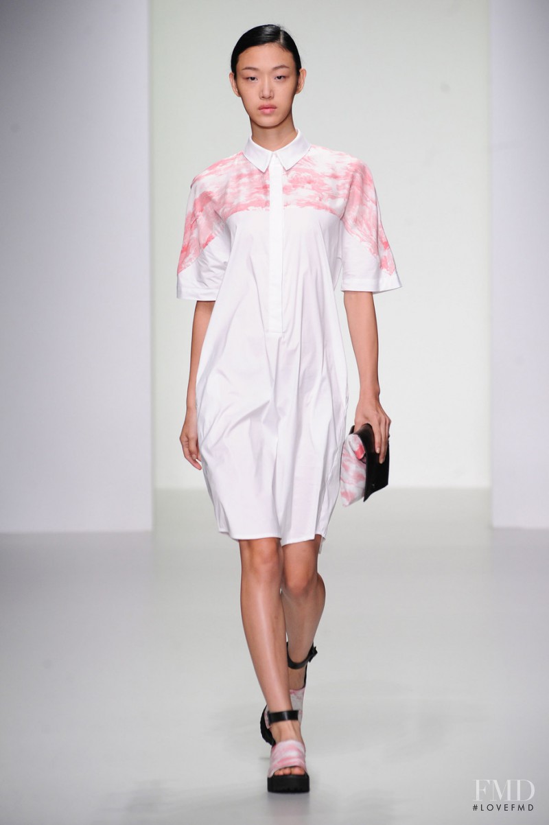 So Ra Choi featured in  the Christopher Raeburn fashion show for Spring/Summer 2014