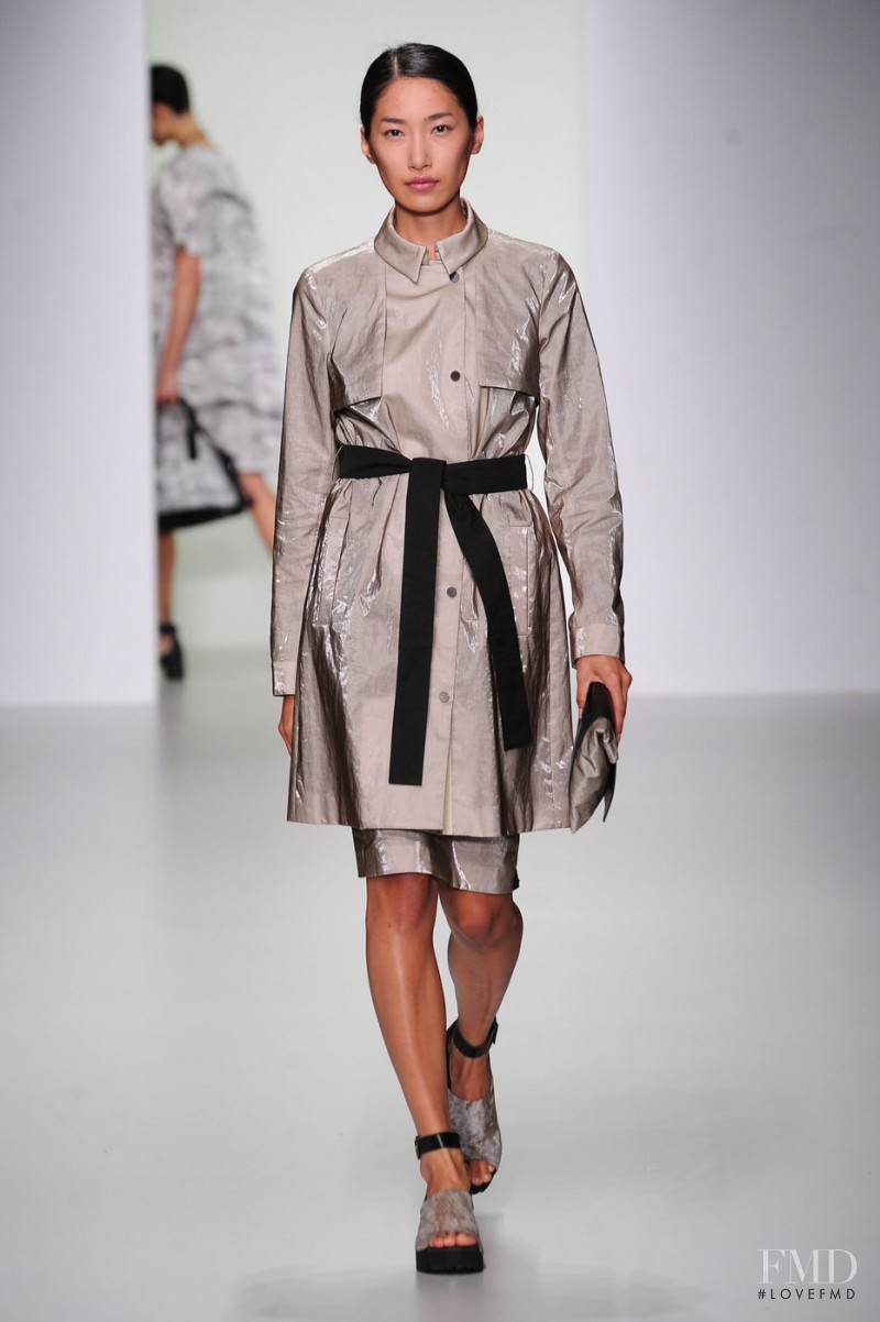 Gigi Jeon featured in  the Christopher Raeburn fashion show for Spring/Summer 2014