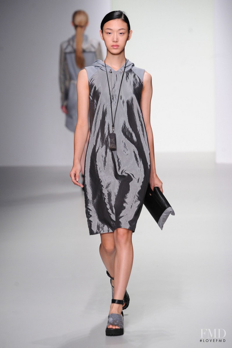 So Ra Choi featured in  the Christopher Raeburn fashion show for Spring/Summer 2014