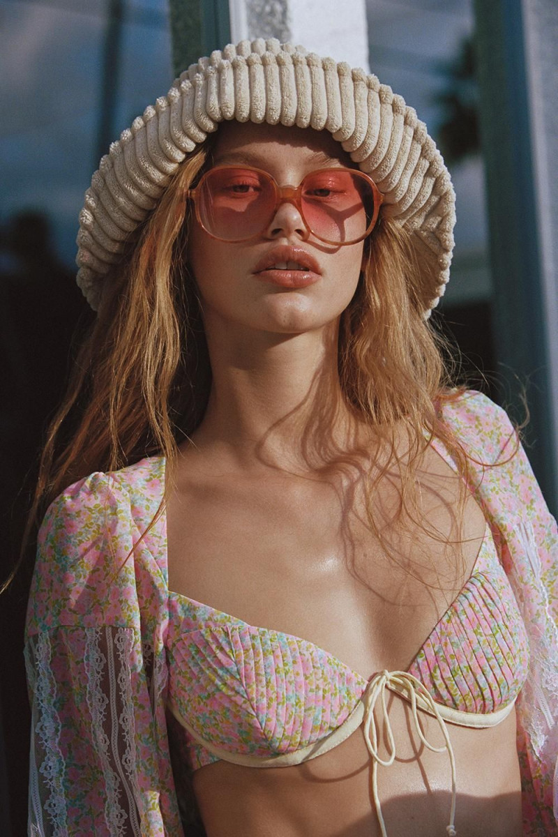 Tess Summer Carter featured in  the For Love & Lemons lookbook for Summer 2021