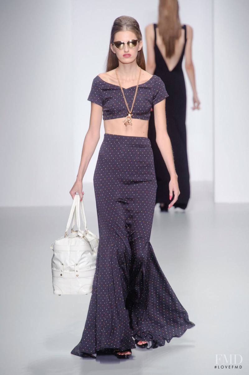 Zoe Huxford featured in  the PPQ fashion show for Spring/Summer 2014