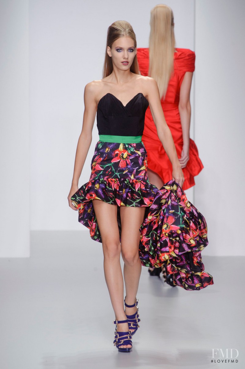 Vera Vavrova featured in  the PPQ fashion show for Spring/Summer 2014