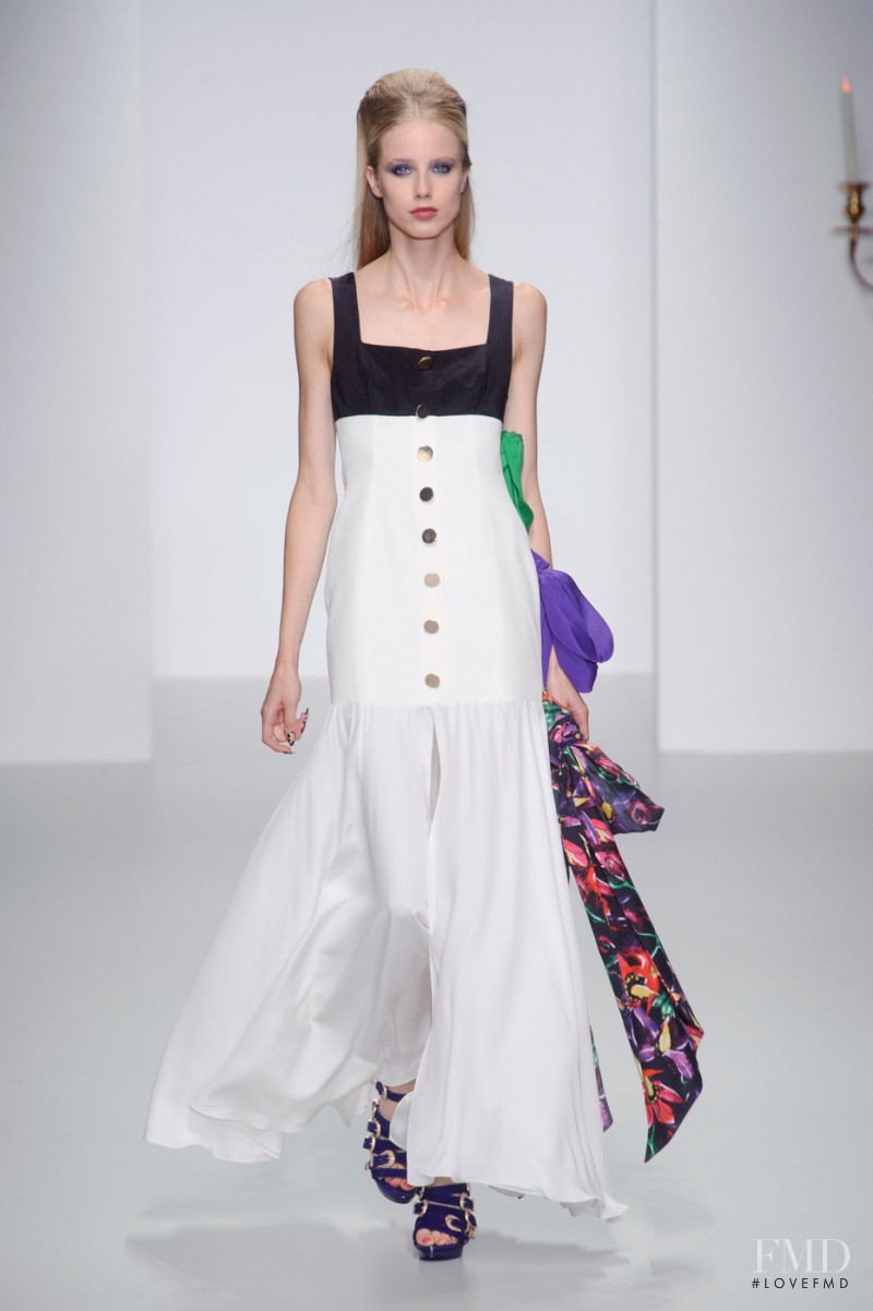 Quirine Engel featured in  the PPQ fashion show for Spring/Summer 2014