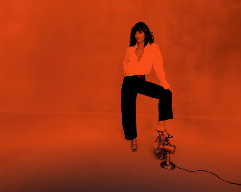 Helena Christensen featured in  the Rolla\'s advertisement for Spring/Summer 2025