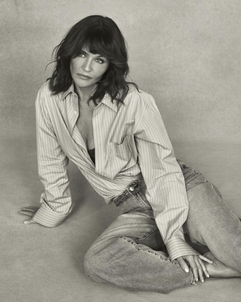 Helena Christensen featured in  the Rolla\'s advertisement for Spring/Summer 2025