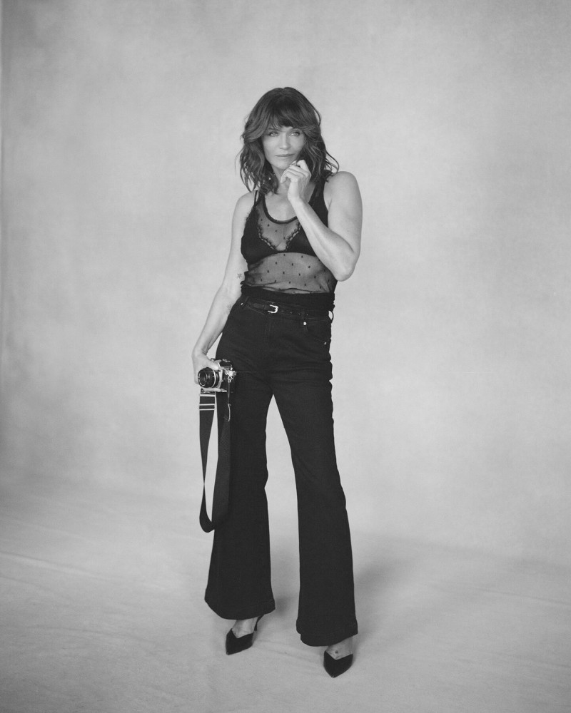 Helena Christensen featured in  the Rolla\'s advertisement for Spring/Summer 2025