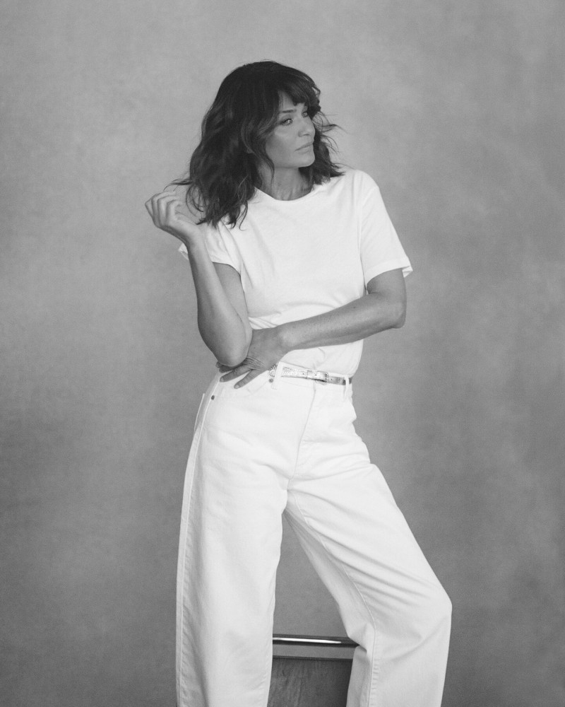 Helena Christensen featured in  the Rolla\'s advertisement for Spring/Summer 2025
